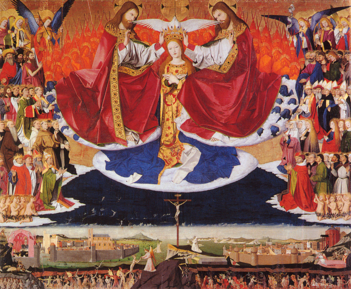 Couronnement de la Vierge, Enguerrand Quarton (1453)